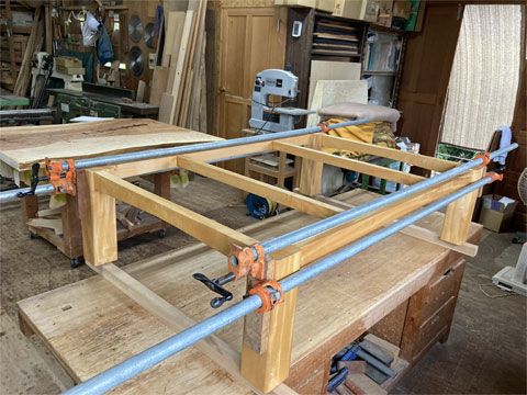 栃無垢一枚板のこたつ座卓