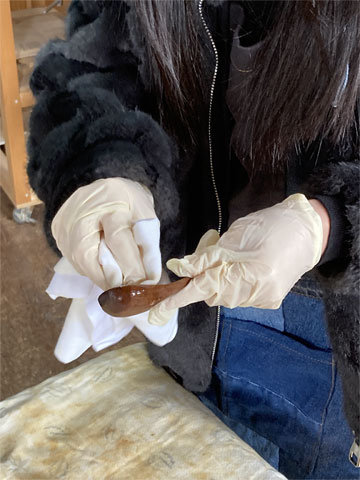 木工体験 スプーン作り